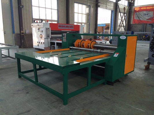 Rotary Die Cutting Machine For Corrugated , 6500kg Semi Auto Carton Production Line
